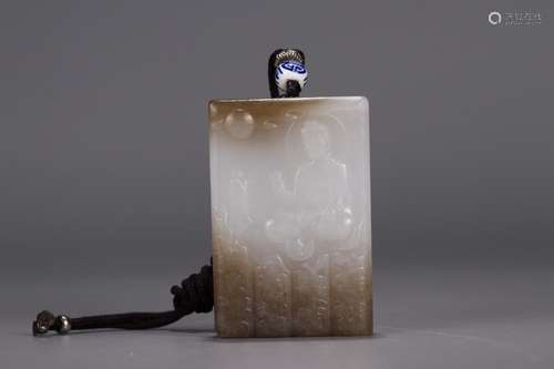 : hetian jade Buddha listed6.2 cm long, 4.2 cm wide, 1.2 cm ...