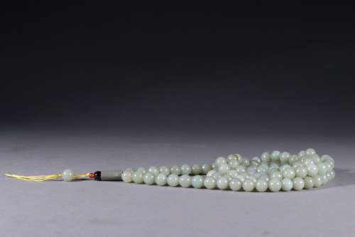 : hetian jade beadsSize: diameter of 1 cm weighs 168.3 g.Sum...