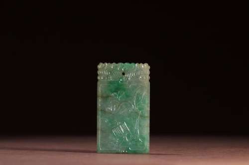 :jade antique figureSize: 3.1 cm long, wide (thick) 0.5 cm, ...