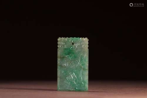 :jade antique figureSize: 3.1 cm long, wide (thick) 0.5 cm, ...