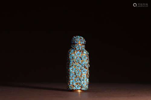 :· gold point cui snuff bottleSize: 6.7 cm high, (thick) 2.7...