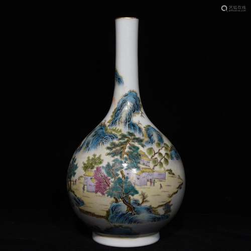 Jia pastel landscape pattern gall bladderSize: 29.8 cm high ...