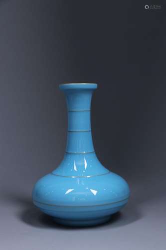 :· blue glaze bottleSize: 17 cm high 23 cm wide weighs 1311 ...