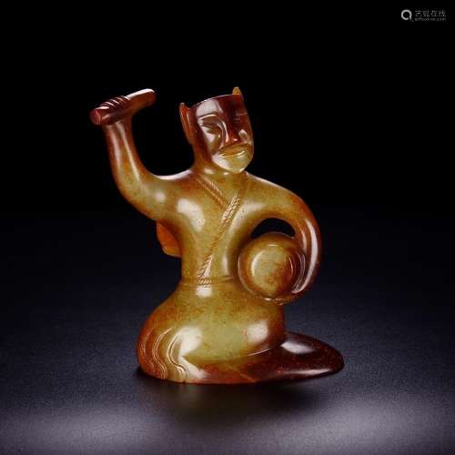 And Tian Shan drums, the jade oil moisten, carved exquisite,...
