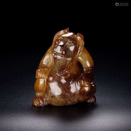 And Tian Shan bear, jade jade oil moisten, inscription, the ...