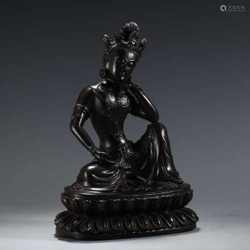 , rosewood of BuddhaSize, wide 26.5 19.3 12.5 cm thick weigh...