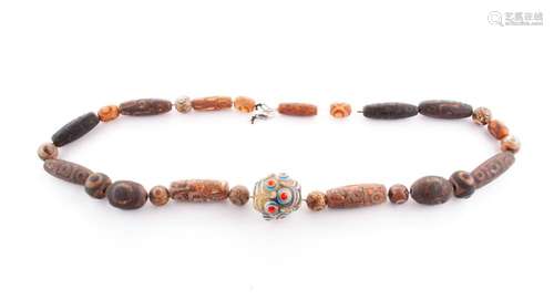 TIBETIAN DZI BEAD NECKLACE