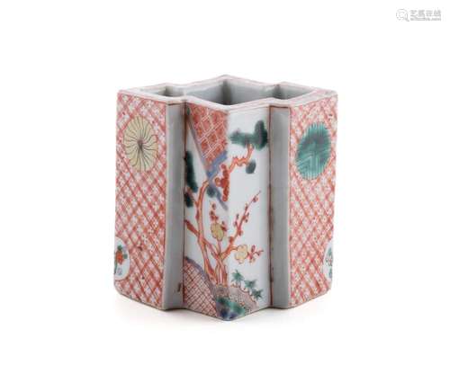 JAPANESE KAKIEMON BRUSH HOLDER