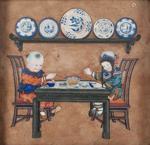 FINE CHINESE PITH PAINTING