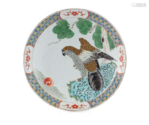 JAPANESE PORCELAIN HAWK CHARGER