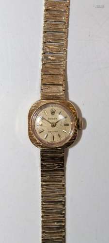 A 1960s 9ct gold ladies Rolex Precision cocktail watch, with...