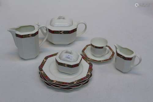 A Villeroy and Boch Cheyenne part breakfast service comprisi...