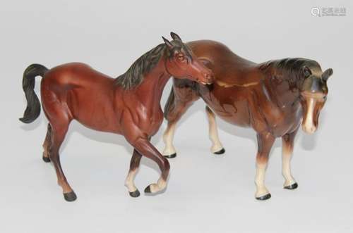 A Beswick figure 2829 Spirit of Fire in matt brown, H20cm an...