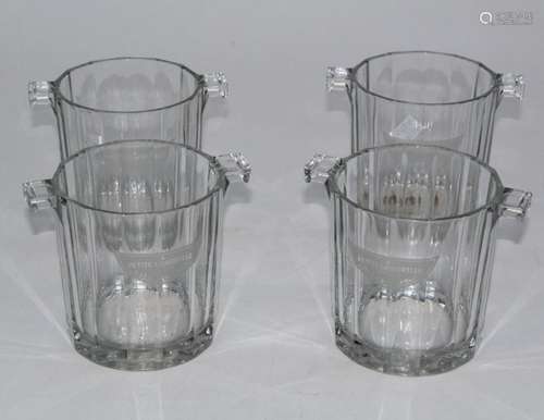 A set of eight Moet ET Chandon Petite Liquorelle ice pails, ...