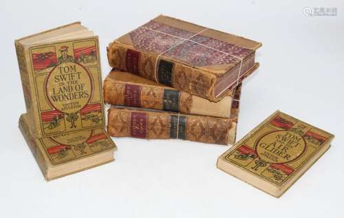 A small library of books, volumes include French history, ma...