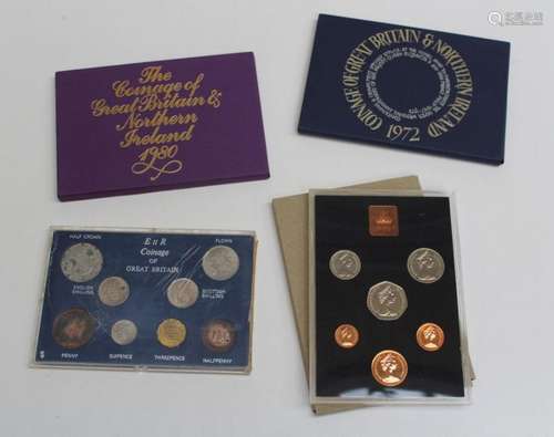 1972 Royal mint set seven proof coins 1980Royal mint set six...