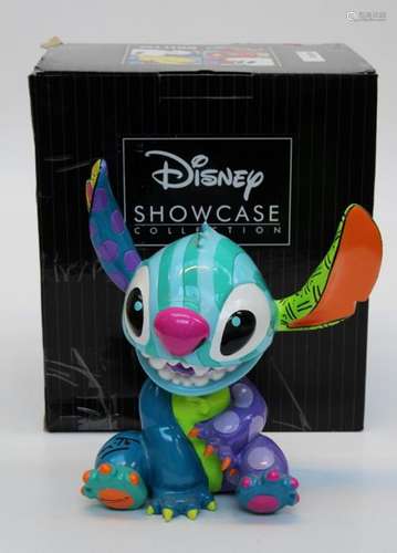 A Disney Showcase Collection large Britto Stitch figure, cir...