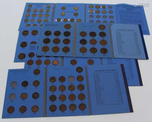 Five Whitman coin folders including pennys 1902-1929 Halfpen...