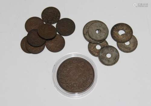 Germany, East Africa coins 1906-1913, different values inclu...