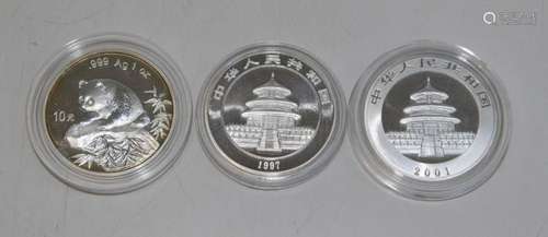 Ten Yuan one silver oz Chinese Bullion Collection 1997 Panda...