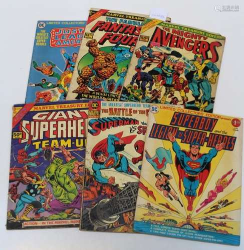 Marvel Treasury Editions, three mid 1970s folio size comics ...