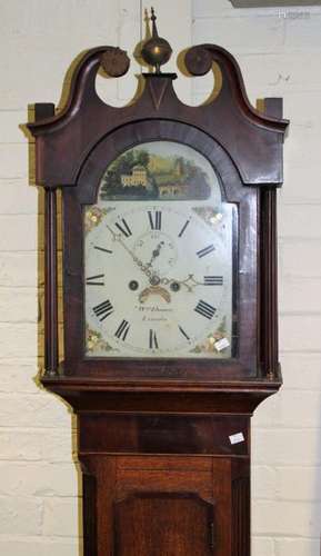 William Thomas, Lincoln, an early 19th century oak longcase ...