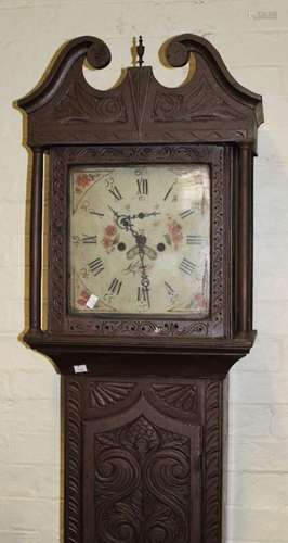 John Ashton, Leek, an early 19th century mahogany longcase c...