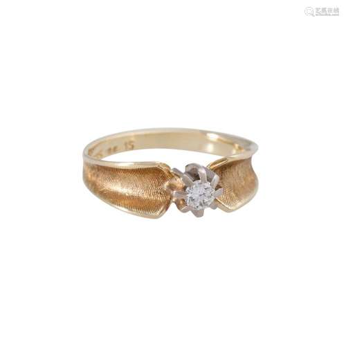 Ring with small diamond ca. 0,15 ct,