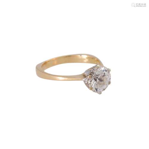 Ring with old cut diamond ca. 1,52 ct