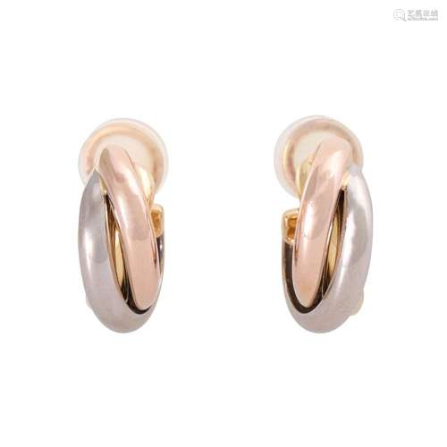 CARTIER pair of earrings "Trinity",