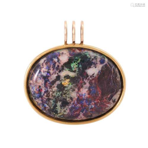 Pendant with matrix opal