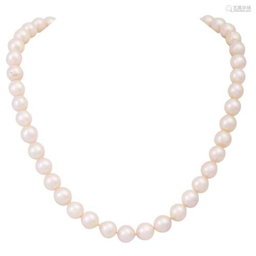 Akoya cultured pearl necklace,