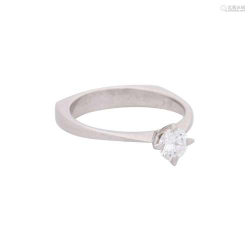 Solitaire ring with diamond ca. 0,51 ct,