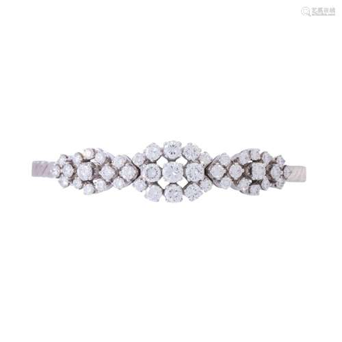 Bracelet with diamonds total ca. 2,6 ct,