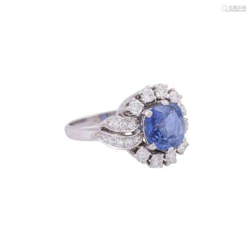 Ring with sapphire approx. 3 ct,