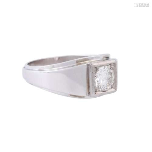 Solitaire ring with diamond of approx. 0.5 ct,