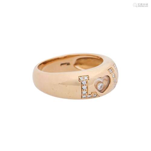 CHOPARD Ring "LOVE" with diamonds total approx. 0....