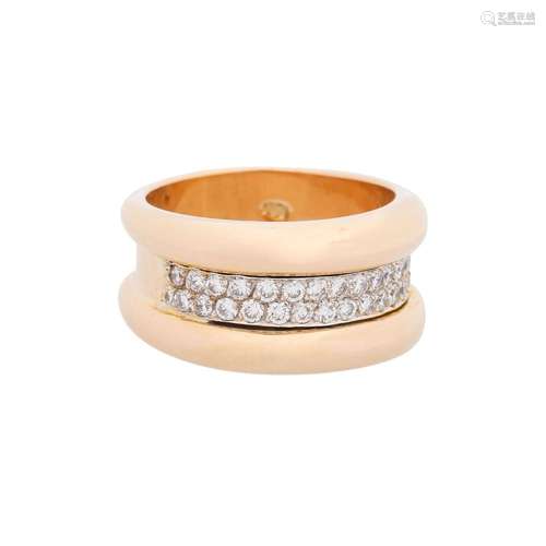 Ring with diamonds of total approx. 0,35 ct,