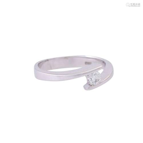 Ring with solitaire diamond of approx. 0.20 ct,