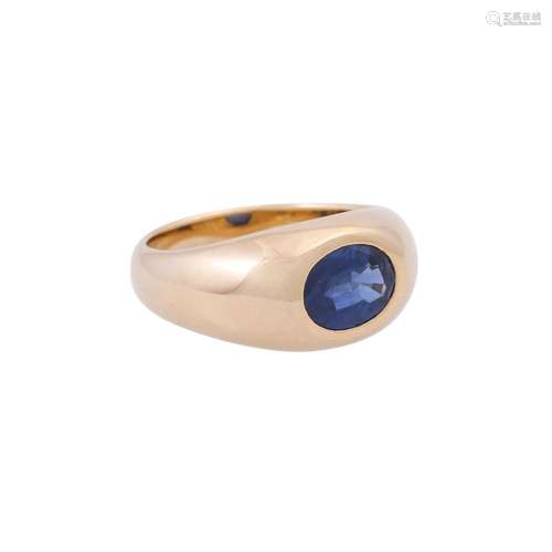 Ring with sapphire ca. 1,7 ct,