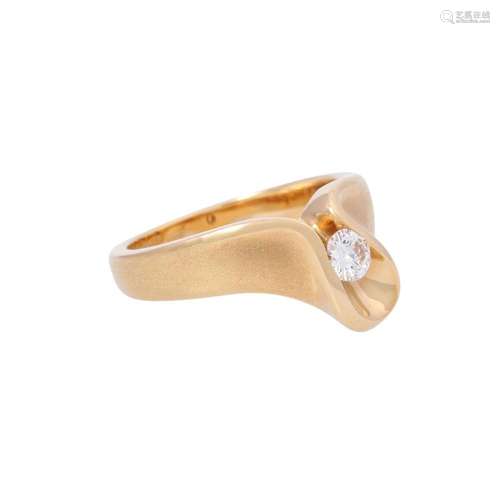 Ring with diamond of 0.25 ct,