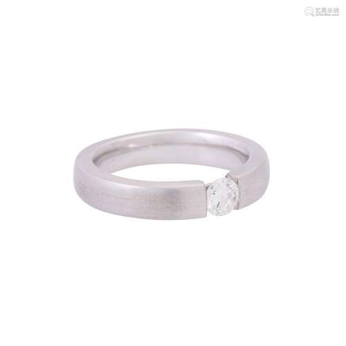 Ring with diamond solitaire ca. 0,35 ct,