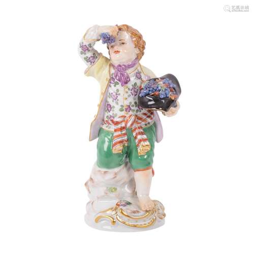 MEISSEN "Gardener's child with grapes" 20.c.