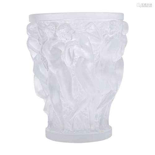 LALIQUE Vase 'Bacchantes', 20th c.