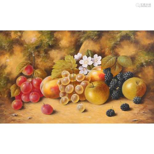 SMITH, JOHN F. (1934) 'Still life of fruit with grapes, ...