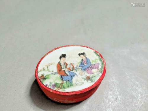 Vintage Chinese Mini Trinket Box 2.25'' L ~ 1'&#...