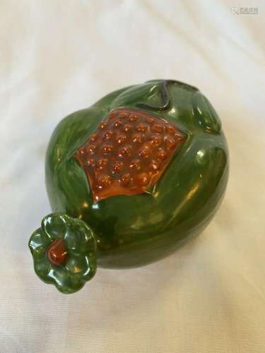 Late 19th Century Chinese Ceramic Altar Fruit Pomegranate