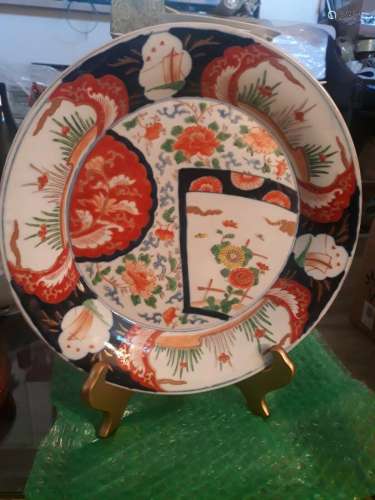 Imari Chinese porcelain Export Japanese Charger Plate Hand p...