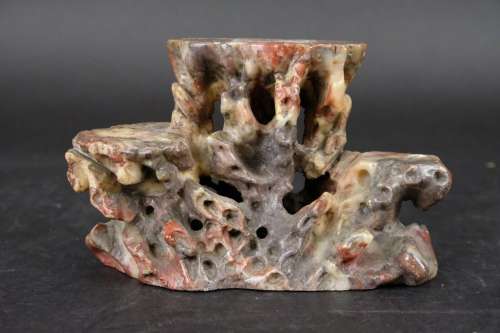 antique chinese soapstone carving.