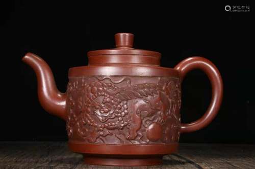 Chinese Yixing Zisha Clay Handmade Exquisite Teapot 69962
